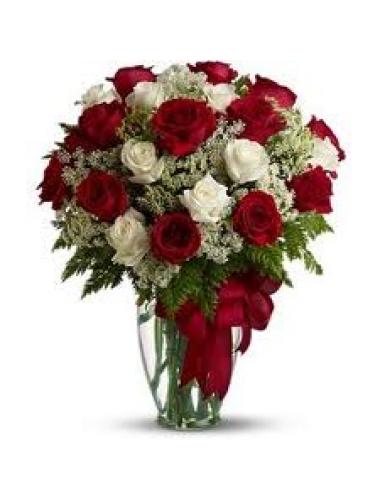 Sevgililer Gününüz İçin Kırmızı Beyaz Güller